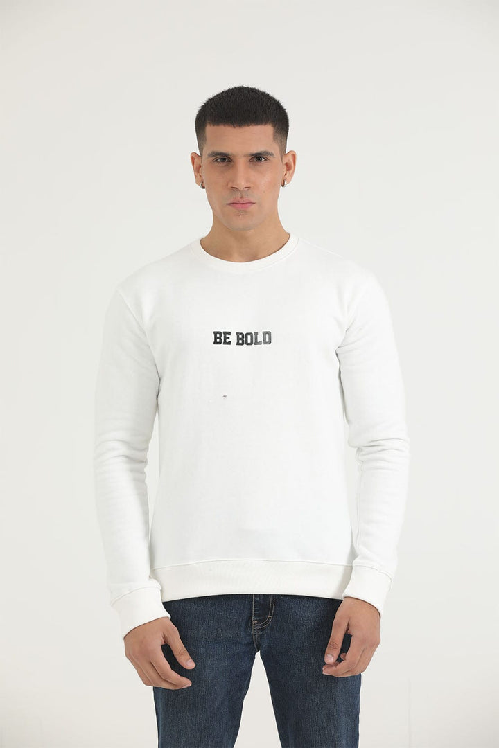 Bold Street Store -  White Be Bold Sweat Shirt