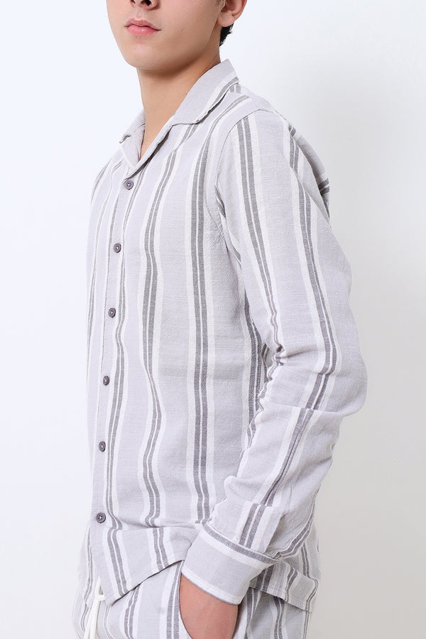 Men Grey Casual Shirt
