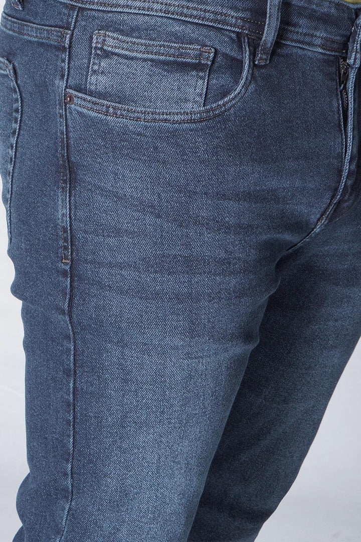 Bold Street Store -  Mid Blue Slim Fit Stretch Denim