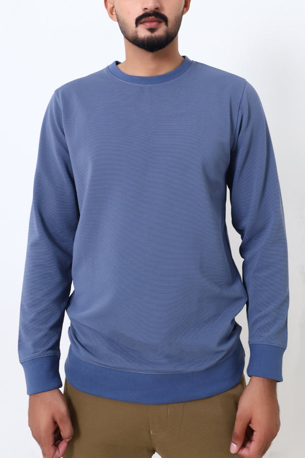 Mens Grey Thermal Sweat Shirt