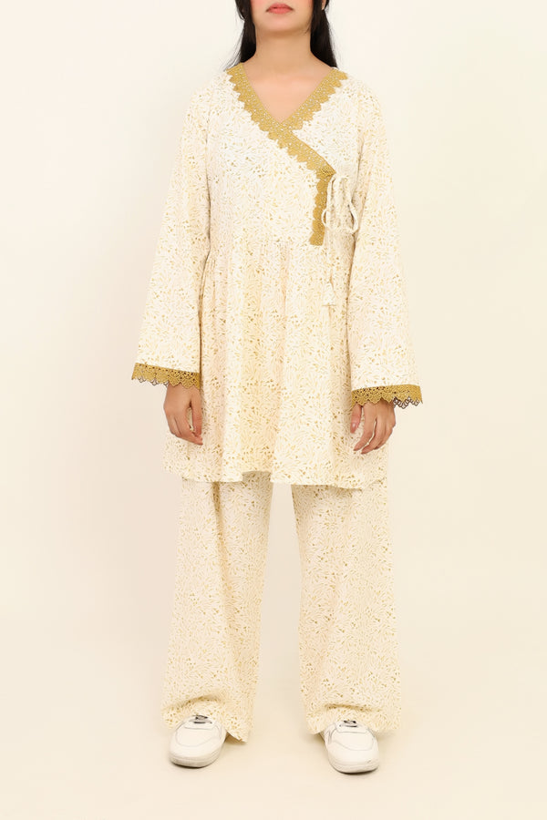 Women Light Yellow Co-Ord Set