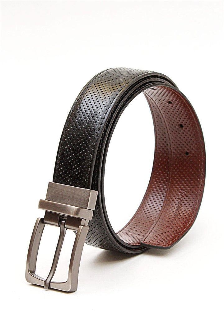 Bold Street Store -  Reversible Leather Belt with HMBLT220002