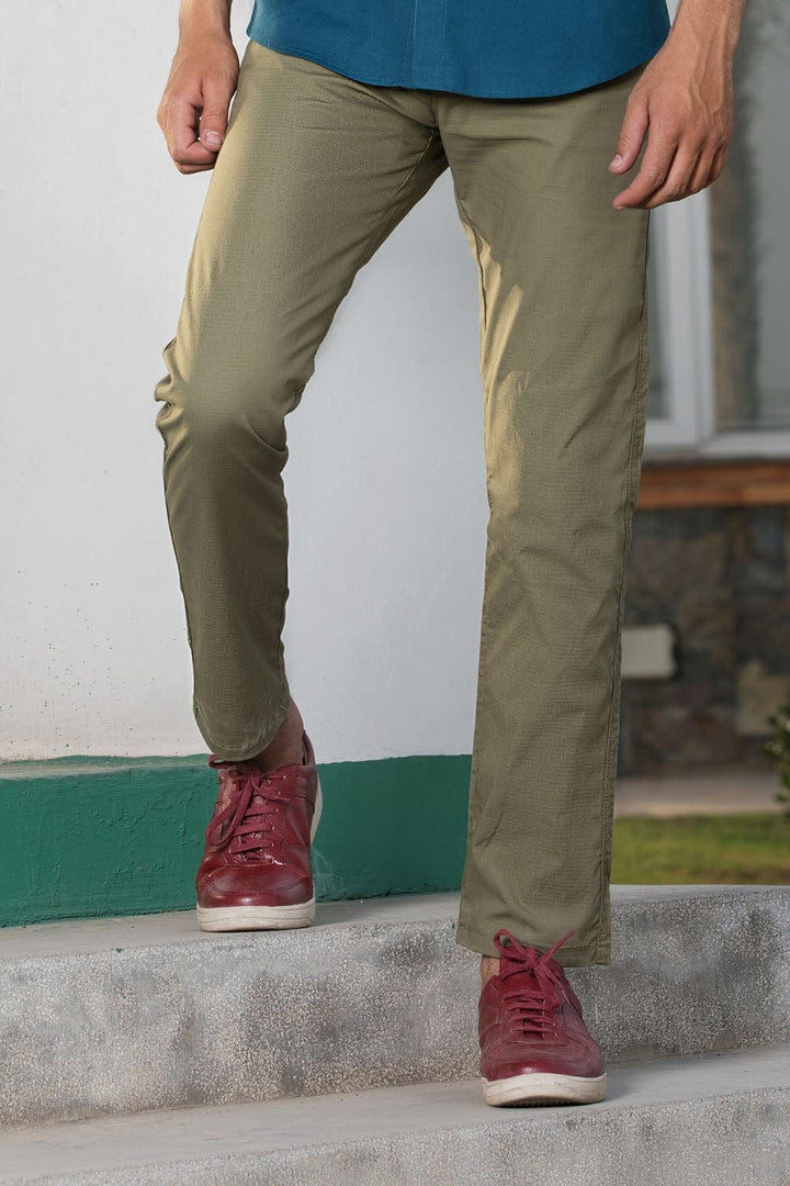 Bold Street Store -  Slim Fit Green Chino in Comfort Stretch