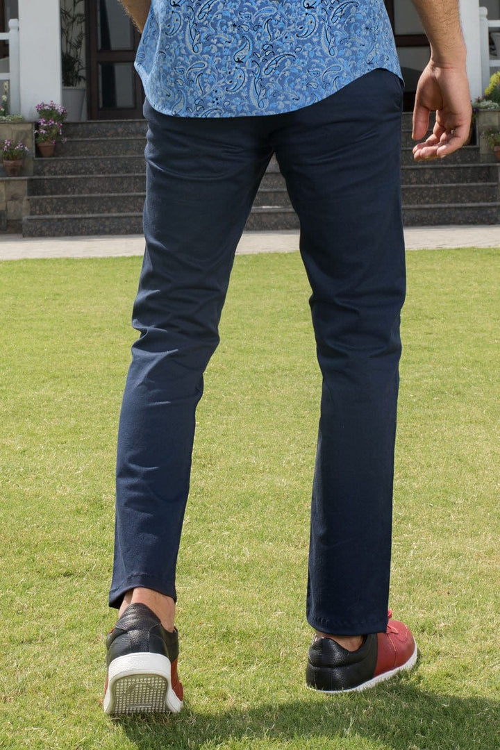 Bold Street Store -  Slim Fit Navy Chino in Comfort Stretch