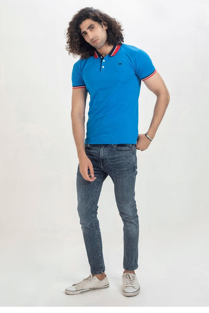 Bold Street Store -  Polo Shirt with Tipping Collar