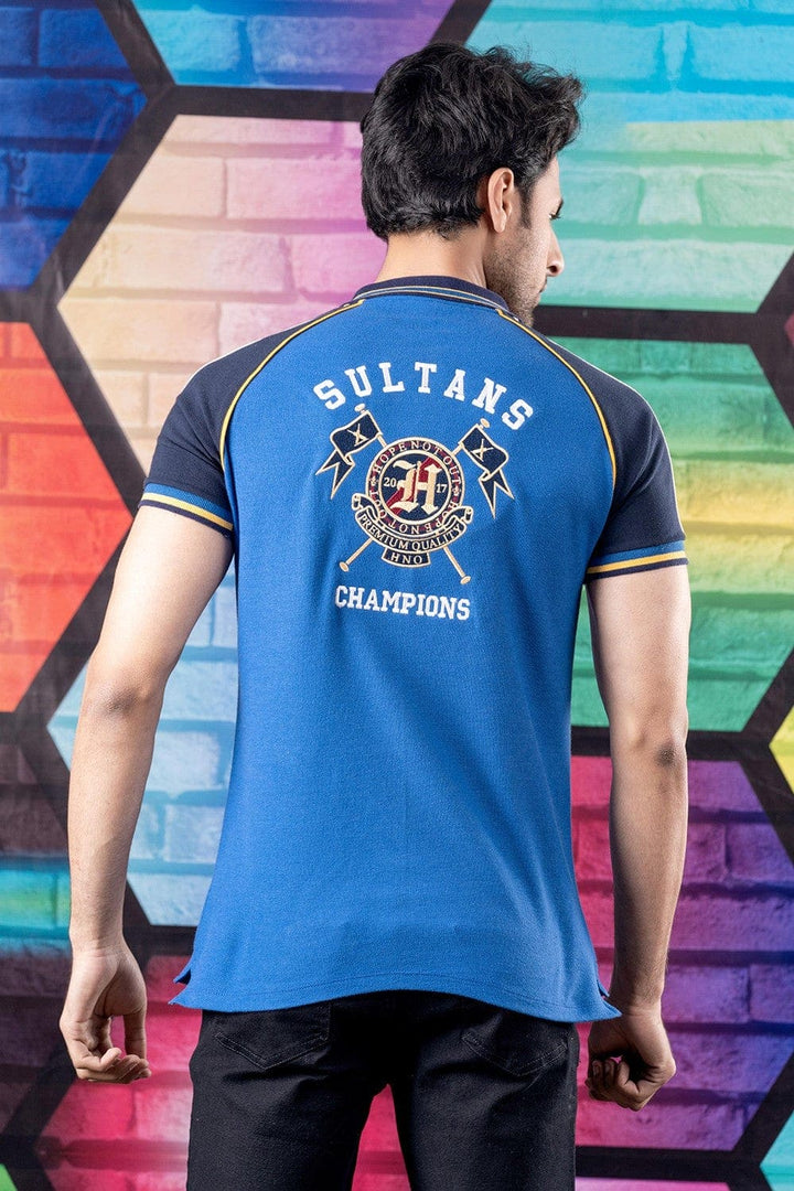 Bold Street Store -  PSL 6 Multan Sultans Blue Polo HMKPS210021