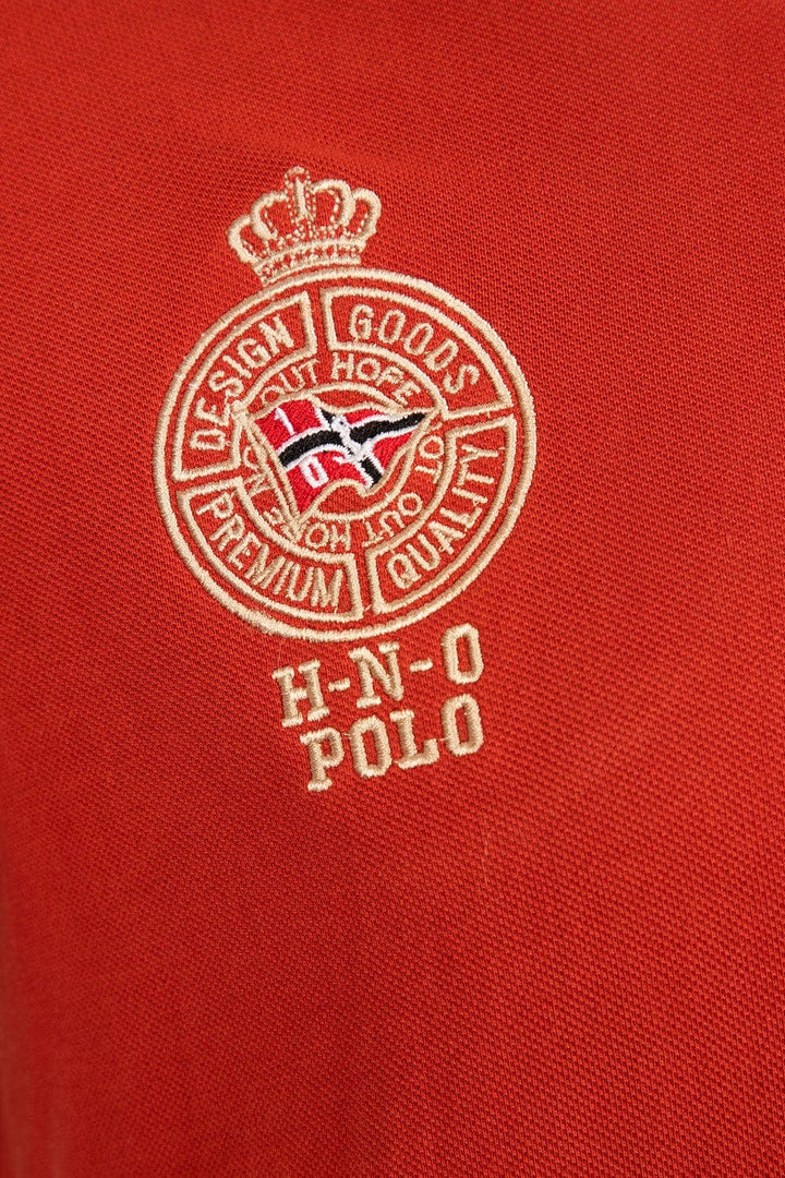 Bold Street Store -  Rust Tipping Polo with Embroidery