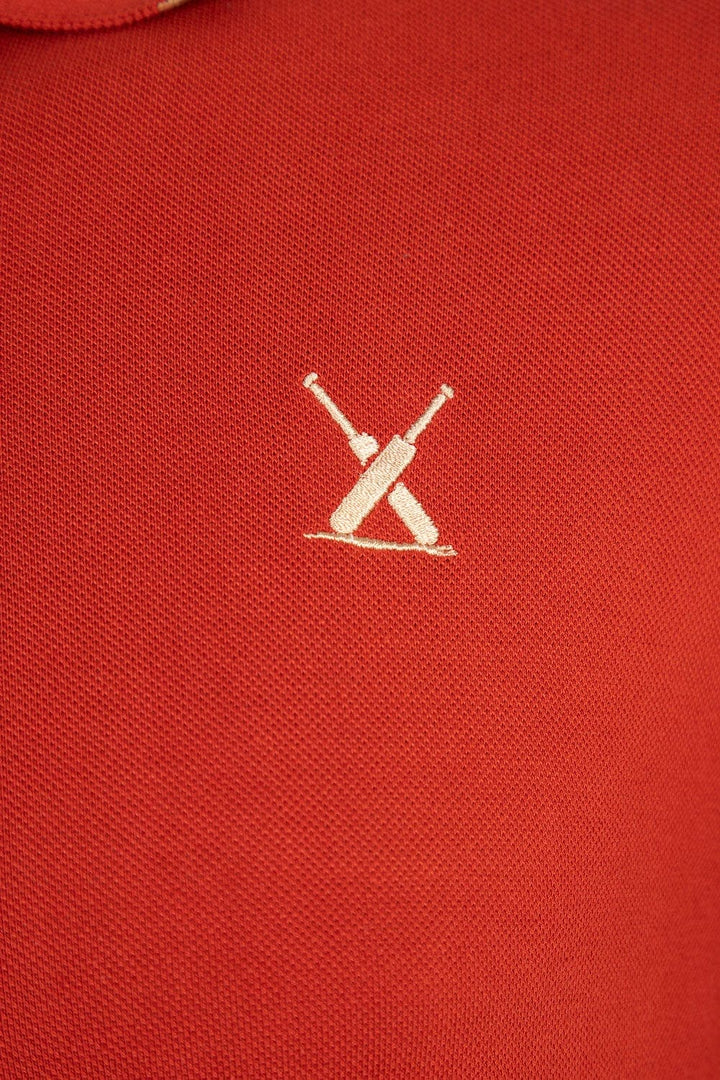 Bold Street Store -  Rust Tipping Polo with Embroidery