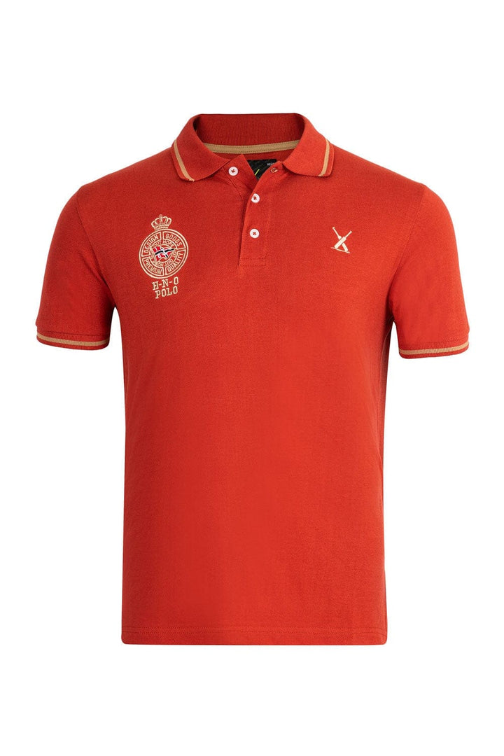 Bold Street Store -  Rust Tipping Polo with Embroidery